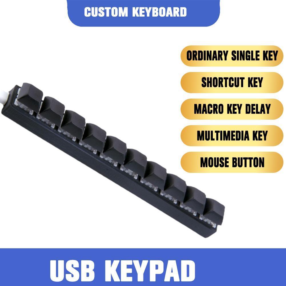 Gaming Keyboard Budget - Custom Mini USB Wired 10 Keys