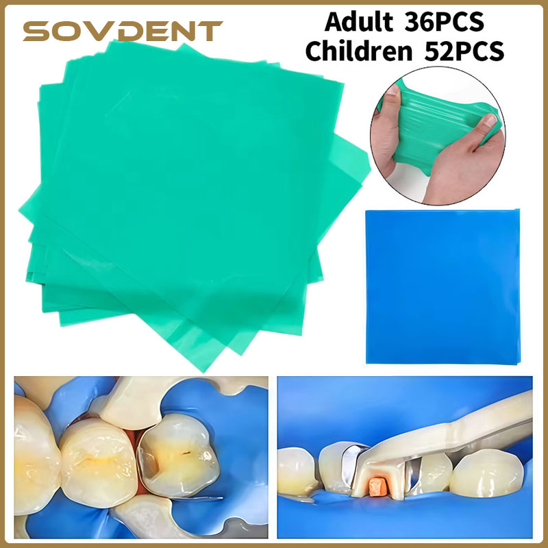 Polyurethane Foam Sheet - 36/52Pcs Dental Rubber Dam Natural Rubber