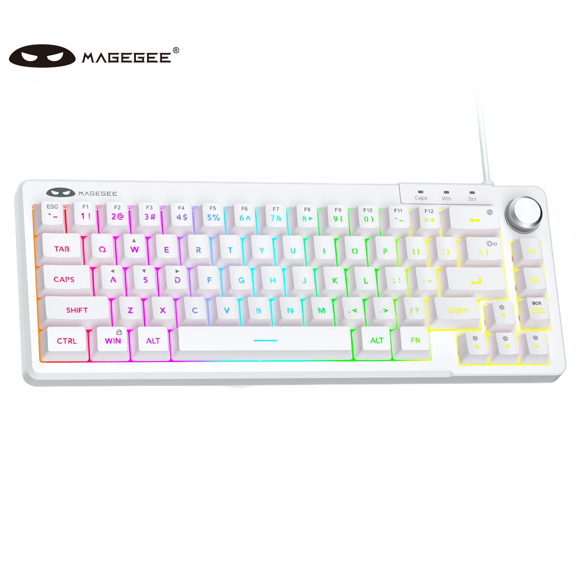 Gaming Keyboard Thocky - MageGee TS68 Mini 60% Membrane Keyboard,
