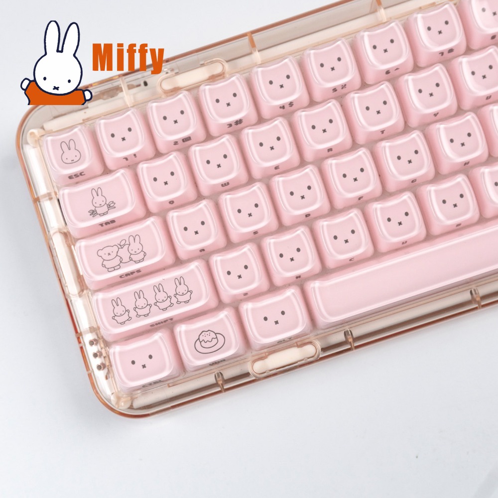 Kawaii Miffy Keycaps Cute Rabb - đánh giá và giá Gaming Keyboard Brands