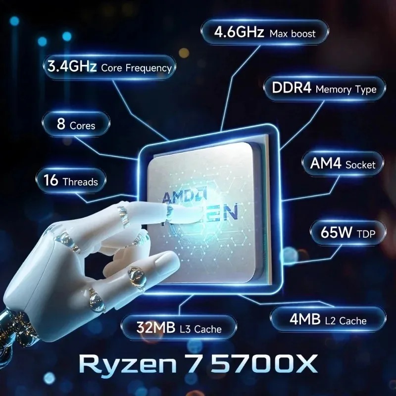 AMD Ryzen 7 5700X Unlocked Des - đánh giá và giá Amd Cpu Ryzen 7