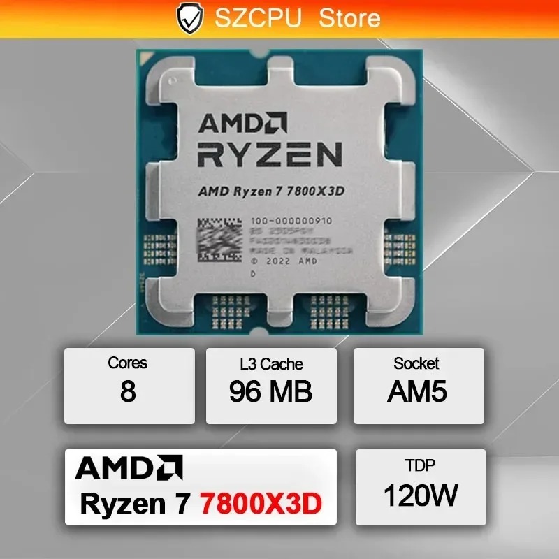 AMD R7 7800X3D CPU 8-Core 16-T - đánh giá và giá Amd Cpu Ryzen 7