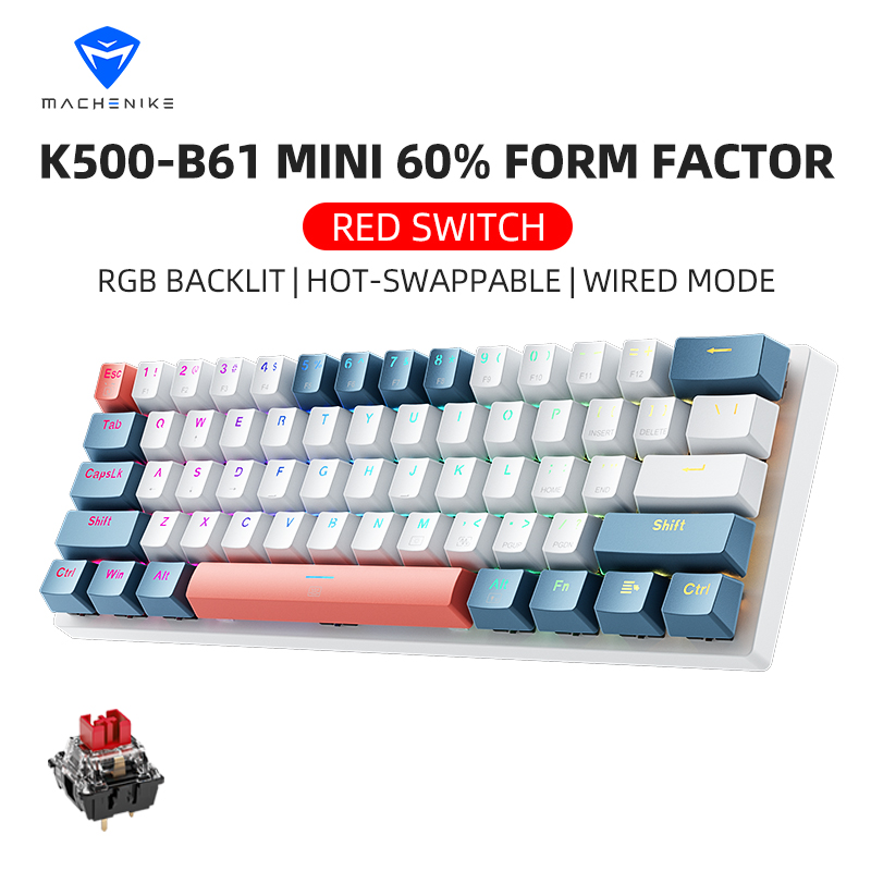 K500-B61 Machenike Mini Mechan - đánh giá và giá Gaming Keyboard Thocky