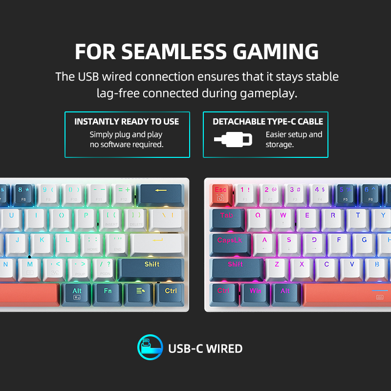 K500-B61 Machenike Mini Mechan - đánh giá và giá Gaming Keyboard Thocky