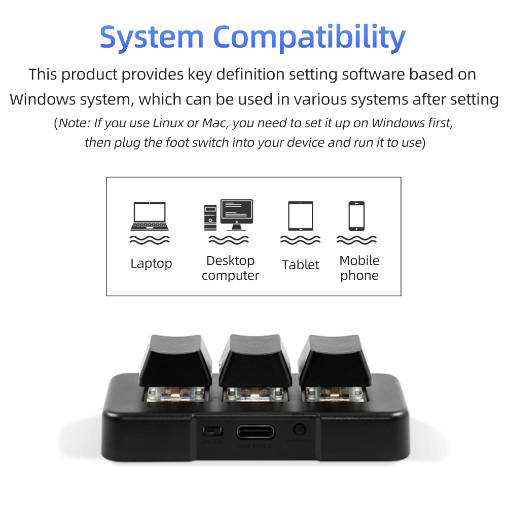 MK321-Pro Small Keyboard 3-key - đánh giá và giá Gaming Keyboard Bluetooth