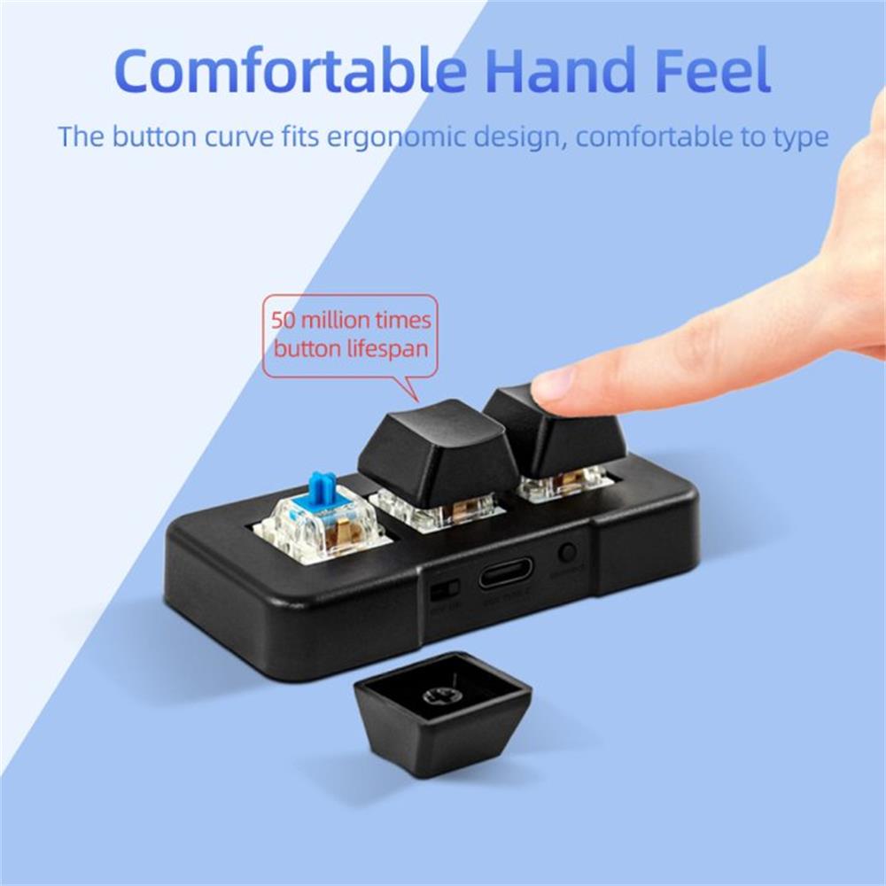 MK321-Pro Small Keyboard 3-key - đánh giá và giá Gaming Keyboard Bluetooth