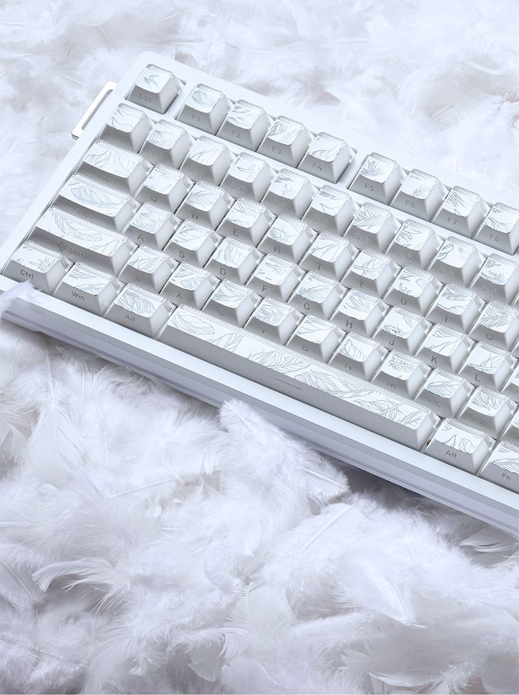 Feather Pattern 97 Keycaps Che - đánh giá và giá Gaming Keyboard Tkl