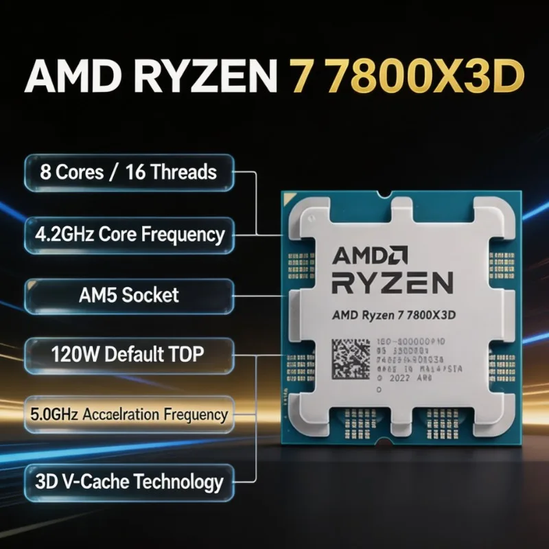AMD Ryzen 7 7800X3D 8 Core 16  - đánh giá và giá Amd Cpu Ryzen 7