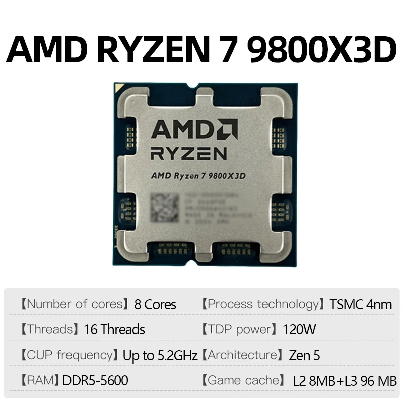 AMD Ryzen 7 9800X3D Game CPU U - đánh giá và giá Amd Cpu Ryzen 7