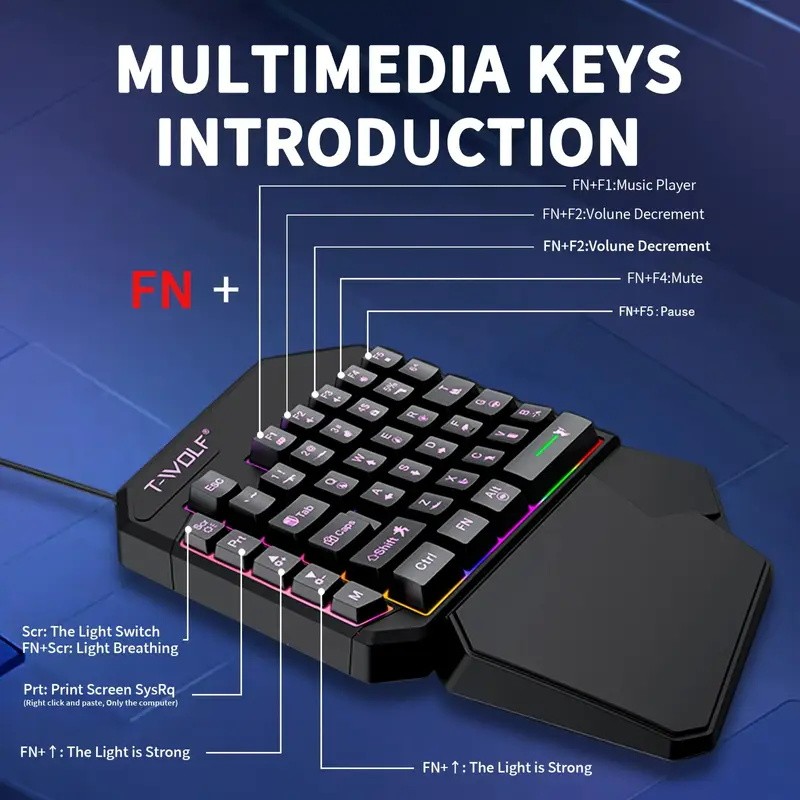 FocusOnPC TF900 2-in-1 Mobile  - đánh giá và giá Gaming Keyboard Hand
