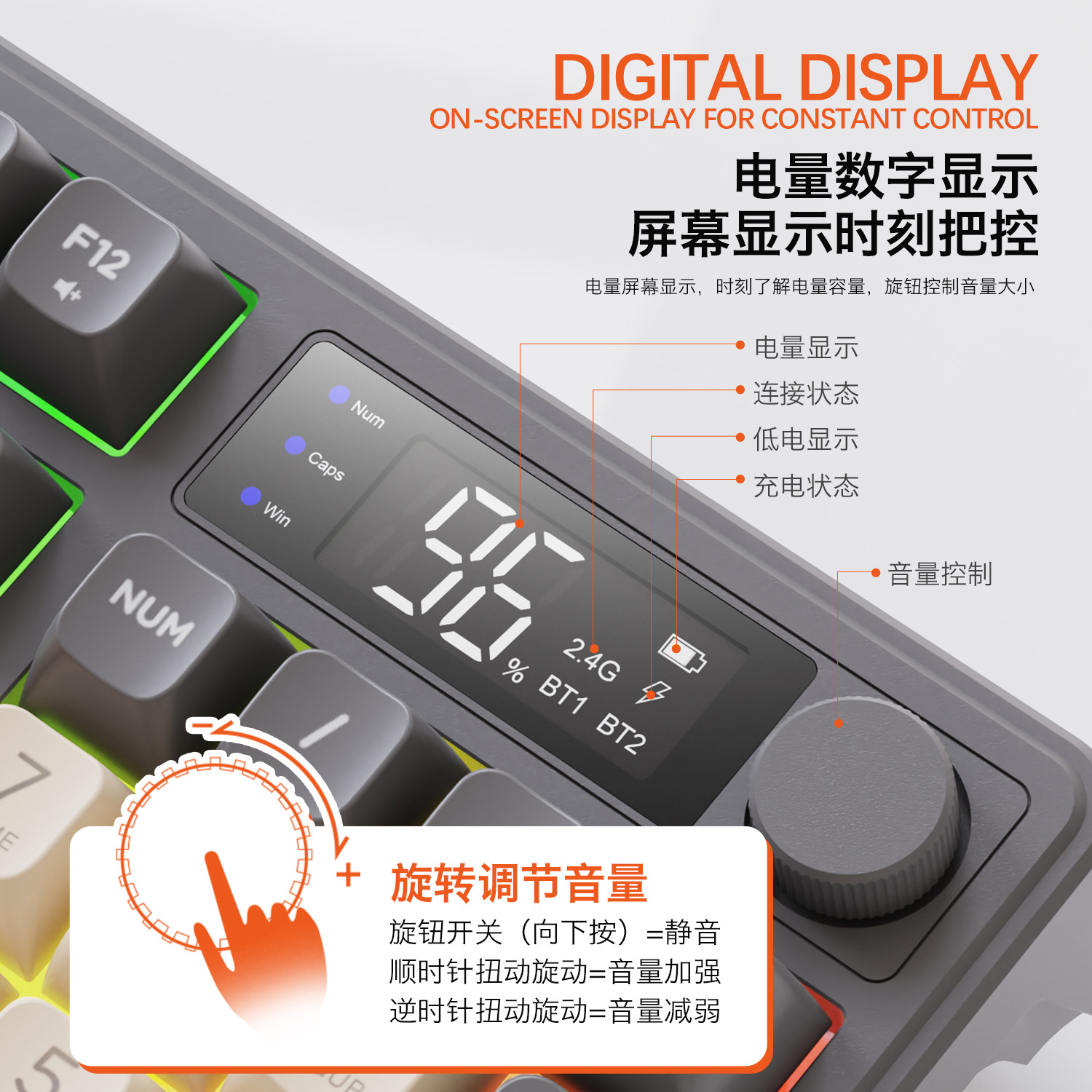 Hot Free Wolf T96 Wireless Dua - đánh giá và giá Gaming Keyboard Backlit