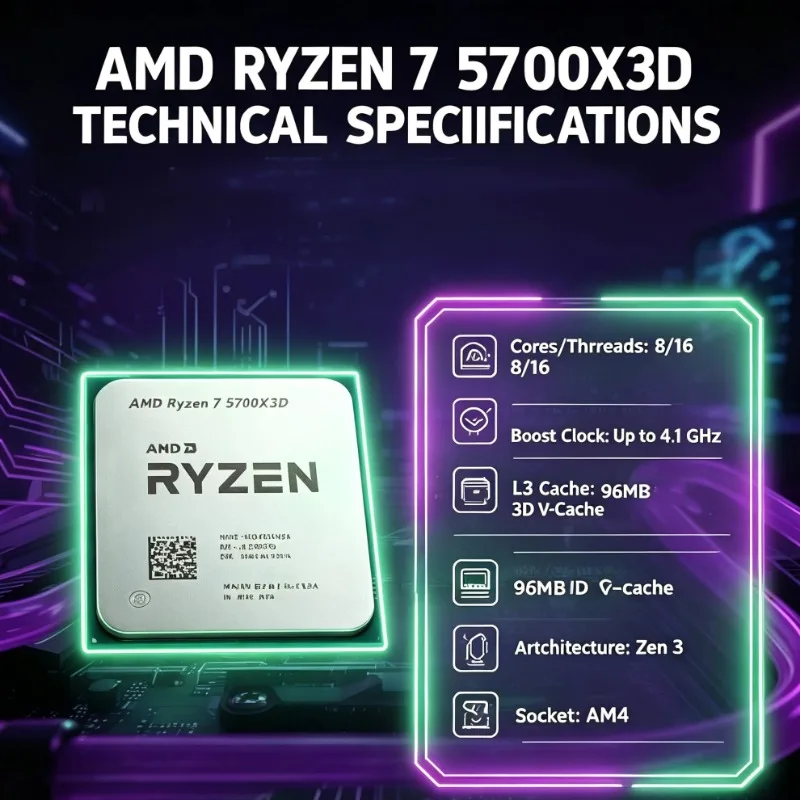 AMD Ryzen 7 5700X3D PC Buildin - đánh giá và giá Amd Cpu Ryzen 7