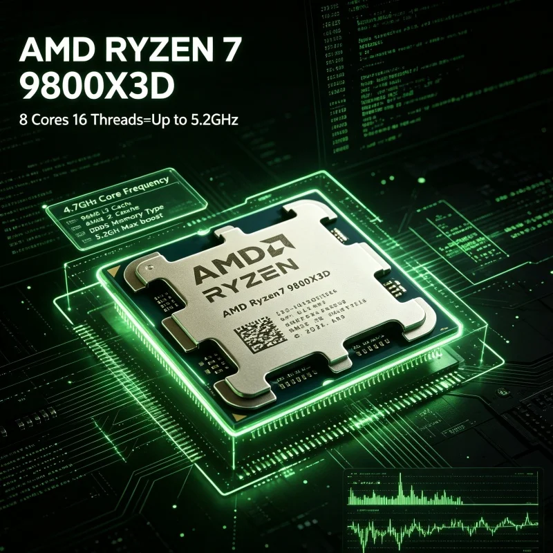 AMD Ryzen 7 9800X3D X3D Cache  - đánh giá và giá Amd Cpu Ryzen 7