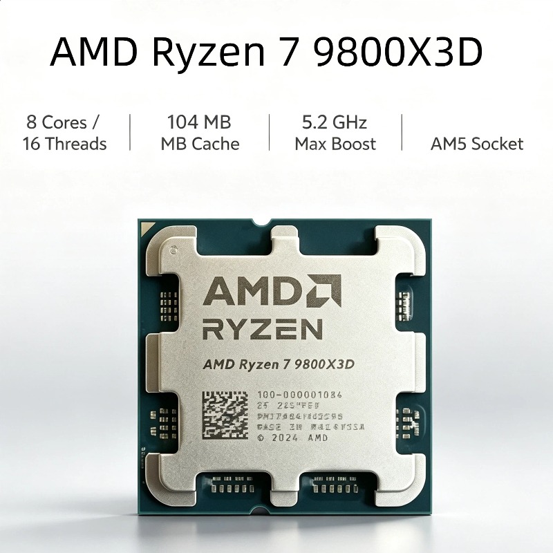 AMD Ryzen 7 9800X3D X3D Cache  - đánh giá và giá Amd Cpu Ryzen 7