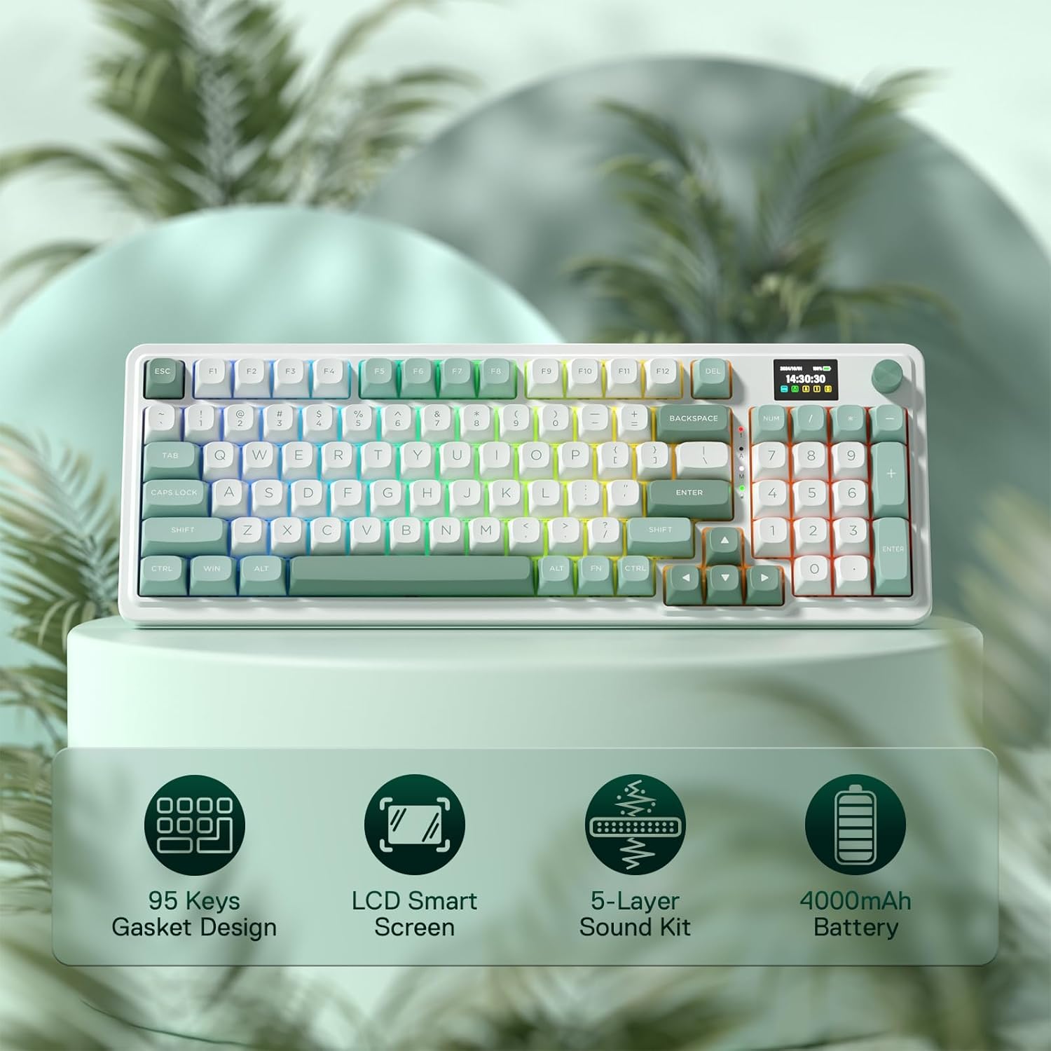 Redragon K719 Wireless Gasket  - đánh giá và giá Gaming Keyboard Thocky