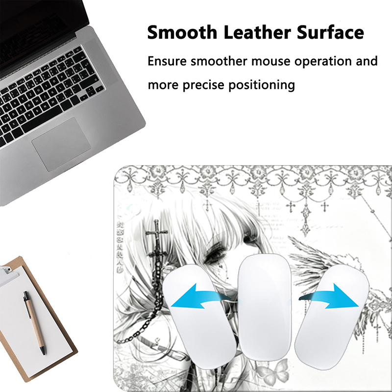 Leather Mousepad Black White A - đánh giá và giá Keyboard Gaming Black