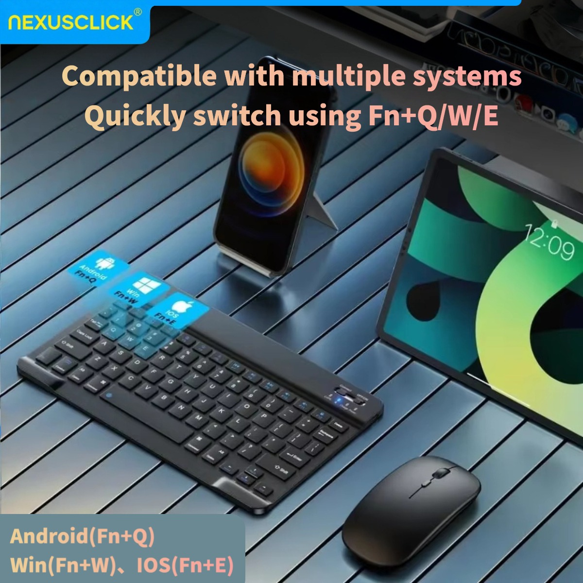NexusClick Wireless Bluetooth  - đánh giá và giá Gaming Keyboard Bluetooth